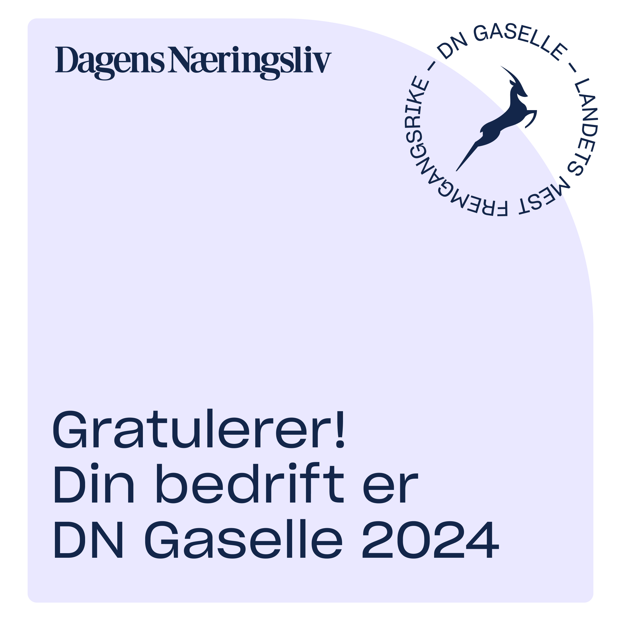 DN Gaselle 2024-merket
